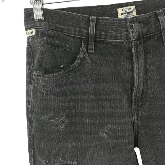 Citizens of Humanity Sasha Twist Crop Low Slung Flare Jeans Size 24 Safety Pins - Picture 4 of 14